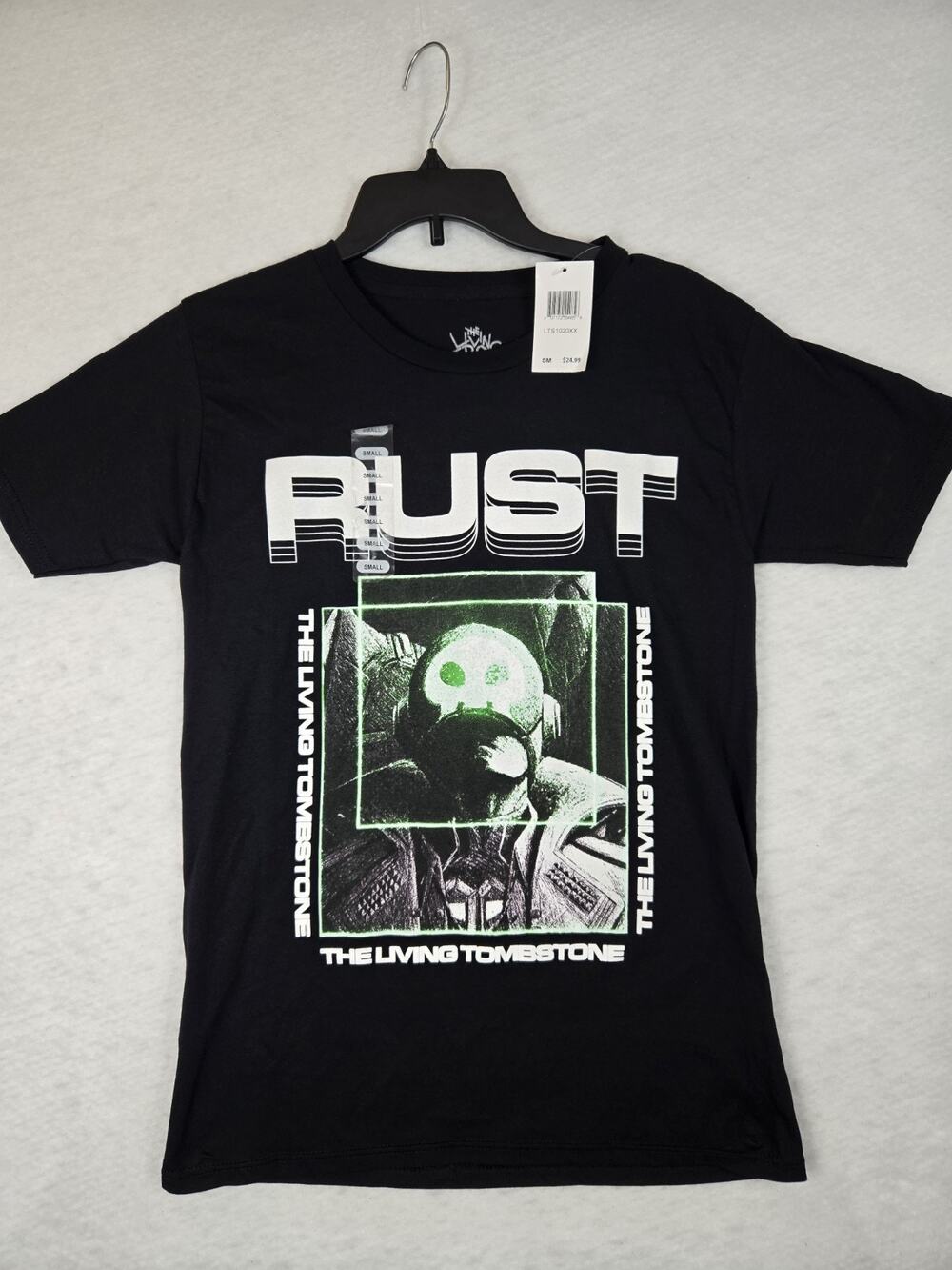 New With Tags The Living Tombstone "Rust" Graphic Tee – Black – Size Small